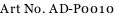 Art No. AD-P0010